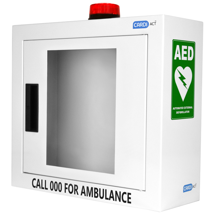 Alarmed AED Cabinet with Strobe Light 42 x 38 x 15.5cm