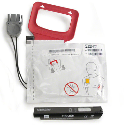 LIFEPAK CR Plus Charge Pak with 1 x Set of Adult Defib Pads